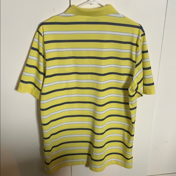 Callaway Yellow Striped Golf Polo Men’s Medium - Picture 2 of 3